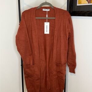 Ecosusi Women's Rust Cardigan